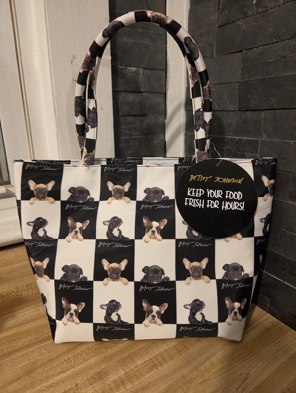 Betsey Johnson NWT Doggie Lunch Tote - Picture 2 of 7